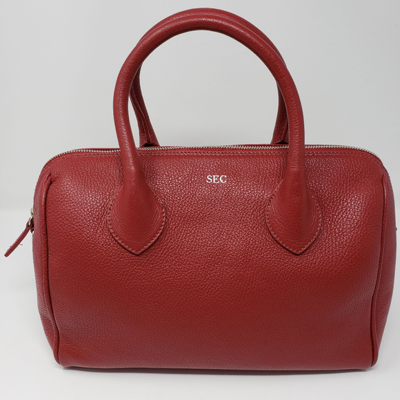 Mark and Graham Handbags - Mark and Graham red leather satchel handbag